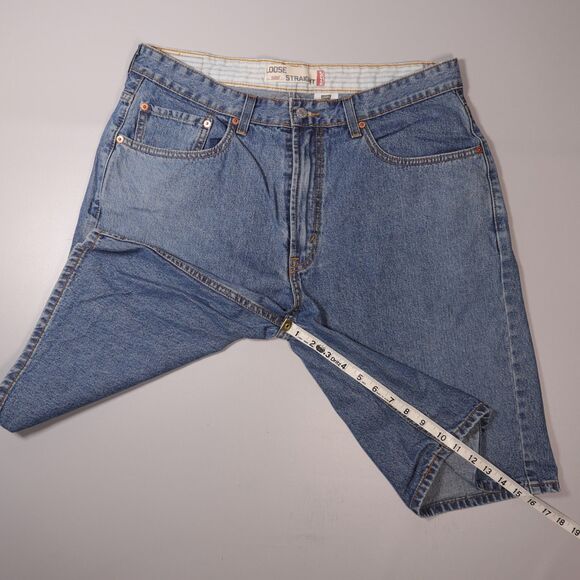 VTG Levis 569 Jean Shorts Men 34 x 11 Loose Fit Straight Baggy Skateboard - Picture 8 of 8